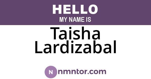 Taisha Lardizabal