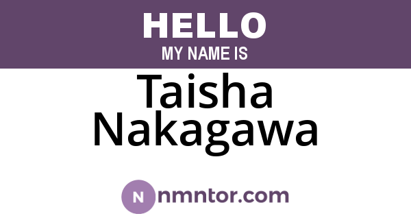 Taisha Nakagawa