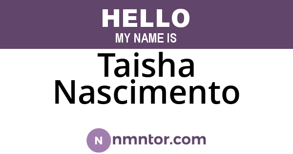 Taisha Nascimento