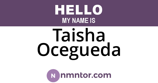 Taisha Ocegueda