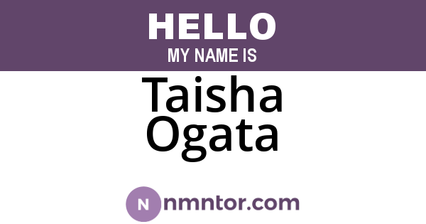 Taisha Ogata