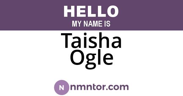 Taisha Ogle