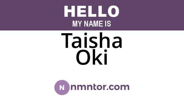 Taisha Oki