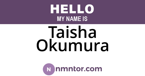 Taisha Okumura
