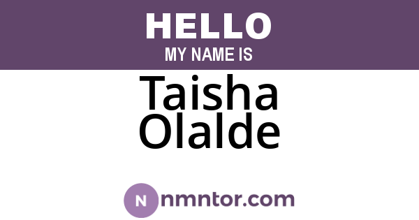 Taisha Olalde