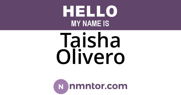 Taisha Olivero