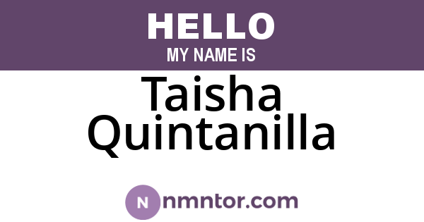 Taisha Quintanilla