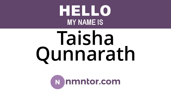 Taisha Qunnarath