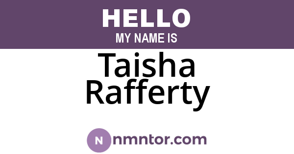 Taisha Rafferty