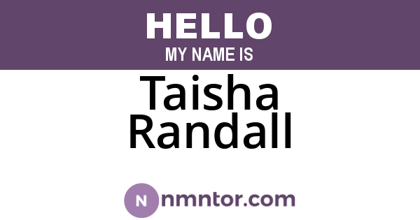 Taisha Randall