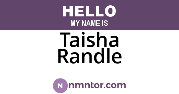 Taisha Randle