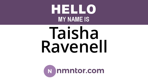 Taisha Ravenell