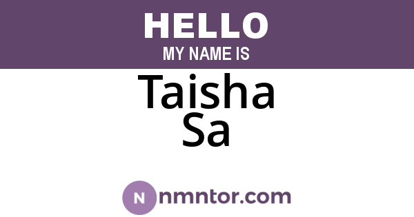Taisha Sa