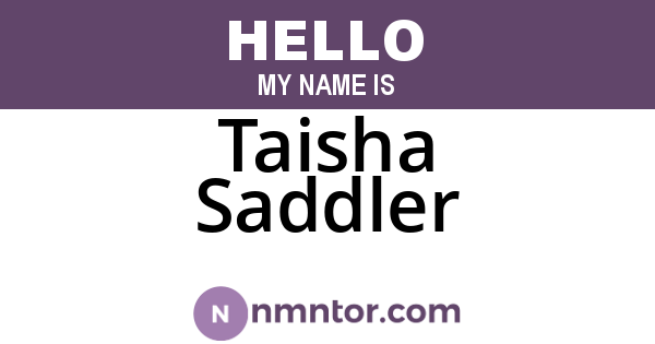 Taisha Saddler
