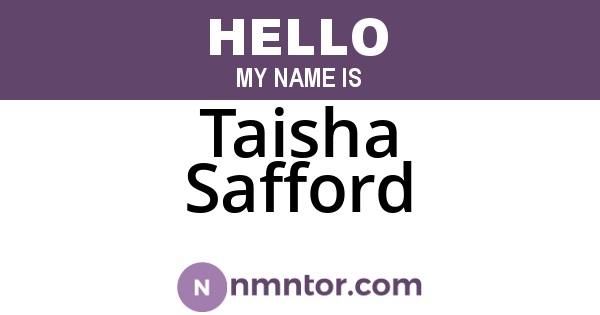 Taisha Safford