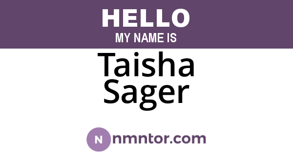 Taisha Sager