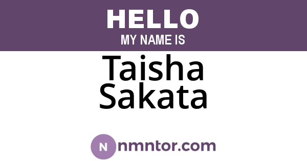Taisha Sakata