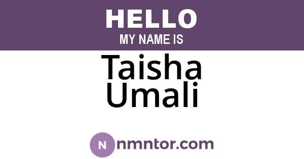 Taisha Umali