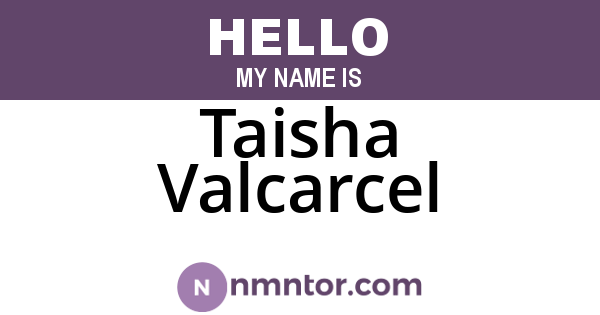 Taisha Valcarcel
