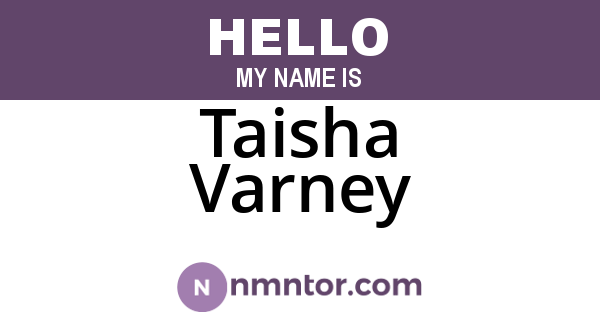 Taisha Varney
