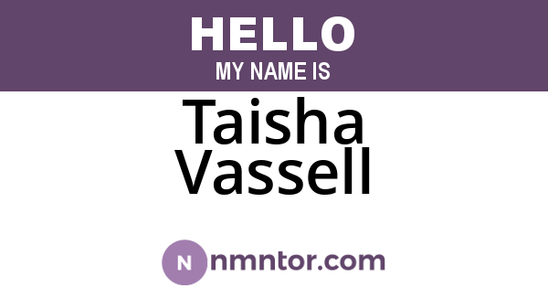Taisha Vassell