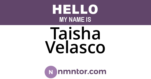 Taisha Velasco