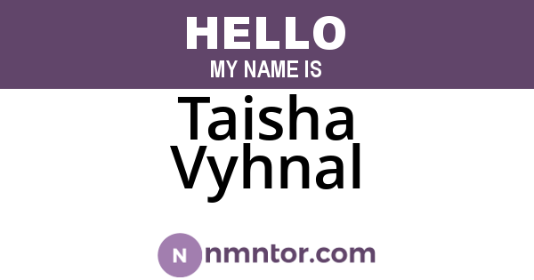 Taisha Vyhnal