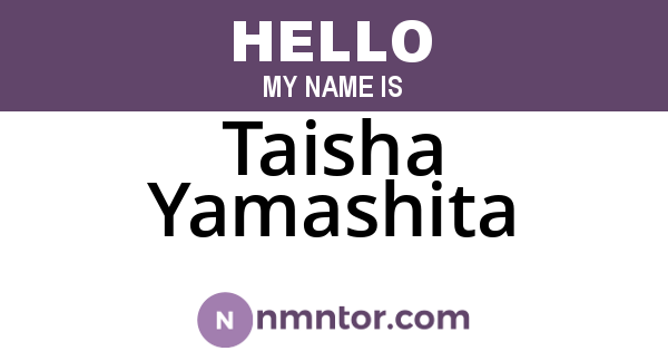 Taisha Yamashita