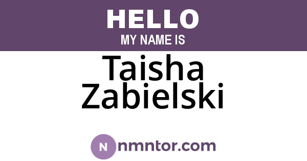 Taisha Zabielski