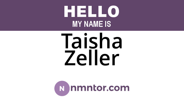 Taisha Zeller