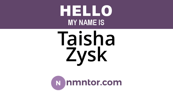 Taisha Zysk