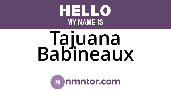 Tajuana Babineaux