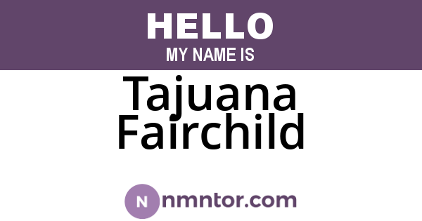 Tajuana Fairchild