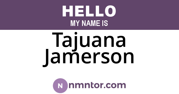 Tajuana Jamerson