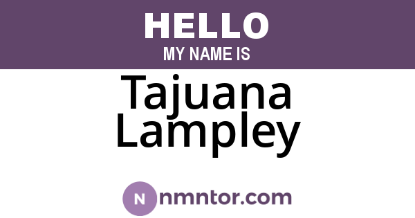 Tajuana Lampley