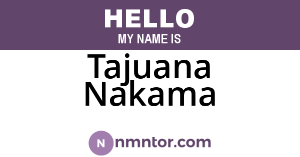 Tajuana Nakama