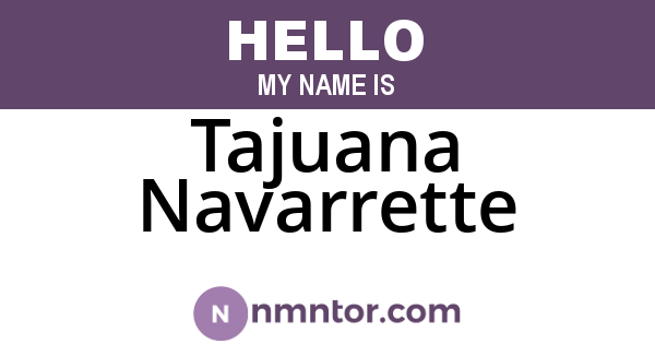 Tajuana Navarrette