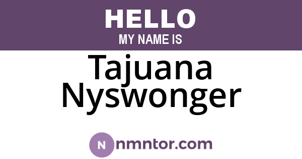 Tajuana Nyswonger