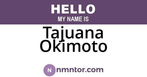 Tajuana Okimoto
