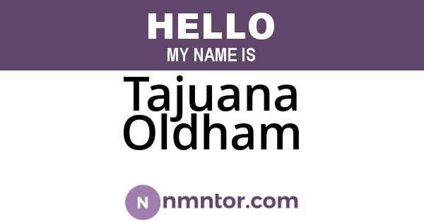 Tajuana Oldham