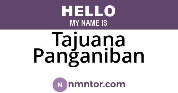 Tajuana Panganiban