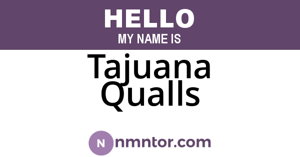 Tajuana Qualls