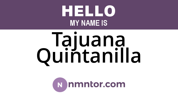 Tajuana Quintanilla