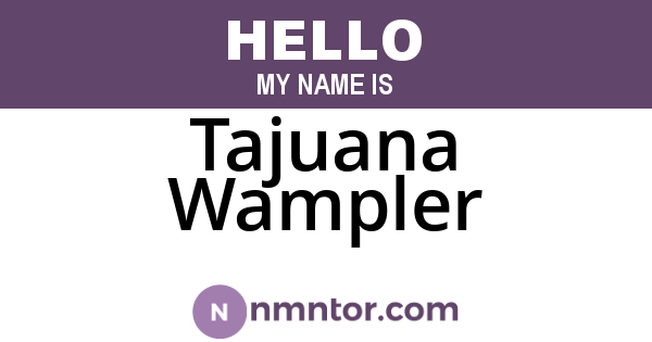 Tajuana Wampler