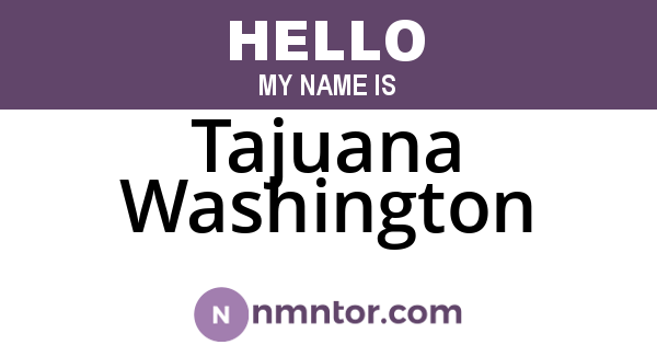 Tajuana Washington