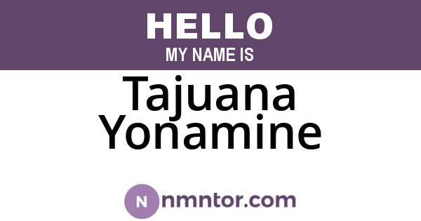 Tajuana Yonamine