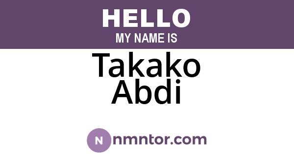 Takako Abdi