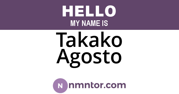 Takako Agosto