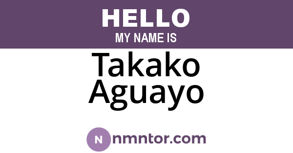 Takako Aguayo