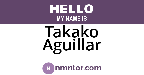 Takako Aguillar